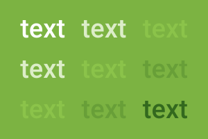 Infographic depicting helpful customization guides for text colors